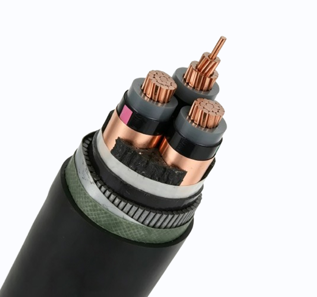 Three Cores Medium Voltage Cu/XLPE/STA/PVC Power Cable