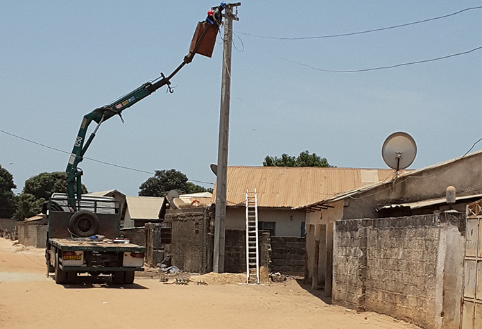 On site installation and construction of AAAC conductors for rural distribution network in West Africa