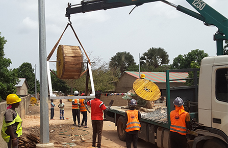Application of Overhead Cable in Rural Projects in West Africa